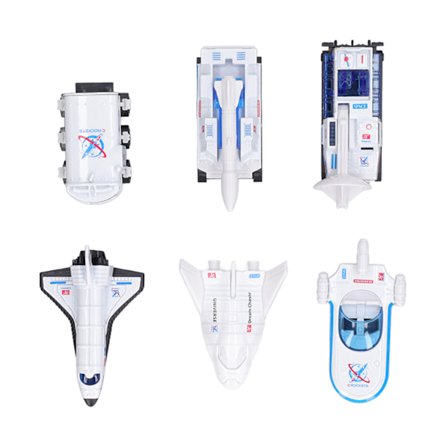 Flytende Hangarskip Leke 2 stk Fly 1 stk Luftskip 3 stk Modellbiler Flytende Hangarskip Lekesett for Gutter Jenter