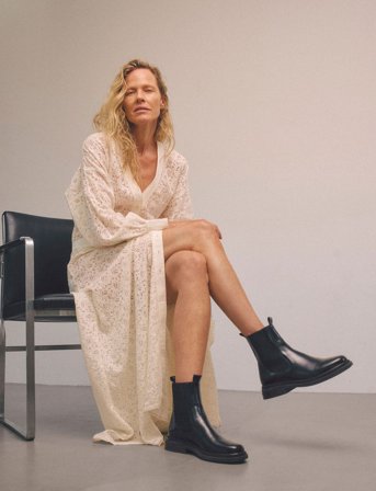 ANGULUS Booties - Flat - With Elastic - Black - 37