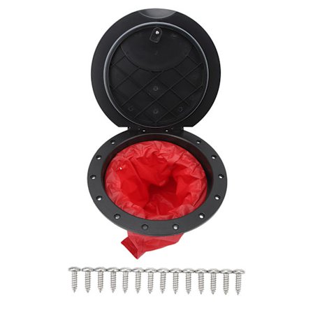 11,2 tommer dækspladesæt kajak yacht fiskebåd luge med opbevaringspose sort