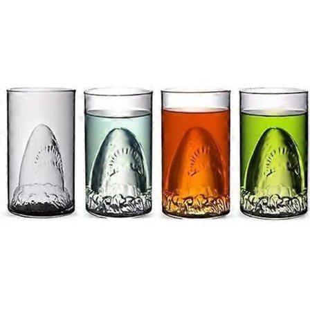 Haj Kop Kreativt Transparent Öl Vand Vin Drikkeglas Krus (FMY)