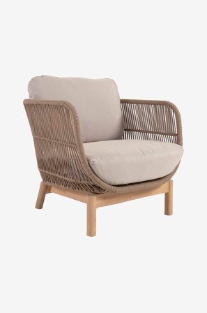 Kave Home - Armstol Catalina, 2-pk - Brun - Loungemøbler - Fra Homeroom
