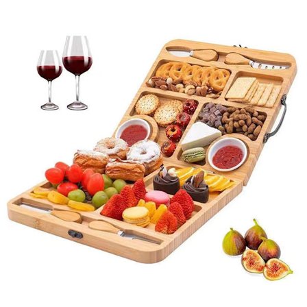 Charcuteribræt Sæt - Dazhu Ostebordsæt - Gave til housewarming, bryllupsgave, gave til polterabend, fødselsdagsgave til kvinder