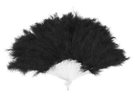 Solfjäder Flapper Svart - Partyninja.se