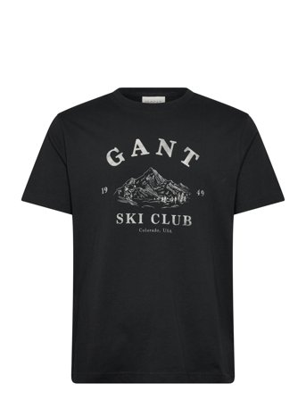 GANT Graphic Ss T-Shirt - Black - L