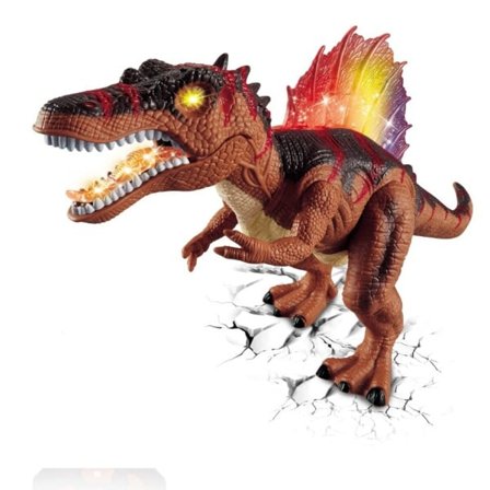 RC Dinosaur Elektrisk Fjernkontroll Kontroll Dino LED Lys Opp Realistisk Dino Leker