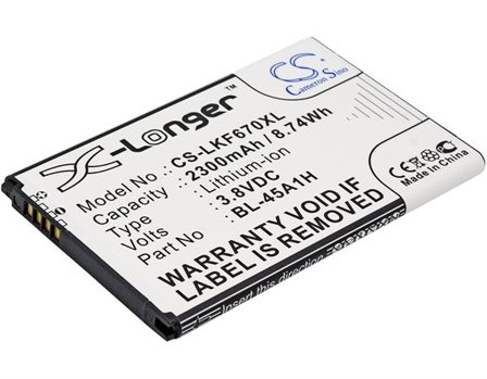 Batteri til SmartPhone, Mobil til LG K10, K420N, K10 4G LTE og andre.