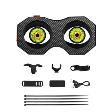 Programmerbar Cykel Baklampa Snabb Installation Dynamisk LED Cykel Baklykta Djävulsögon Cykel Bakljus Tålig