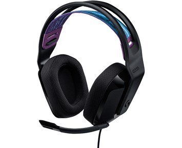 Logitech-G335 Wired Gaming Headset - Black-Komfortabelt og lett headset med Discord-sertifisert lyd-Gaming Accessories-Gamingheadset