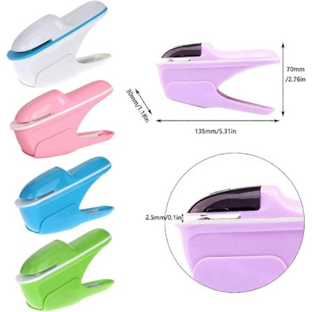 Hæfteklamme-fri hæftemaskine, manuelle hæftemaskiner, bærbar hæfteklamme-fri hæftemaskine til brochurer, aviser, løsblade