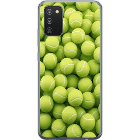Kompatibel Mobilcover til Samsung Samsung Galaxy A02s Mønster af grønne tennisbolde i høj detalje, sporty motiv med gentagende tekstur og stærke f
