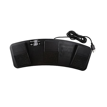 Fs3-p Usb Trippel Fodpedal Kontrol Tastatur Mus 3 Pedaler Simulerer Enhver Tast På Tastaturet Com