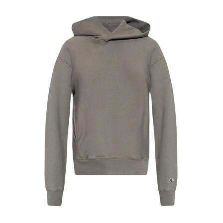 Champion Hoodie with logo patch Grå, Dame