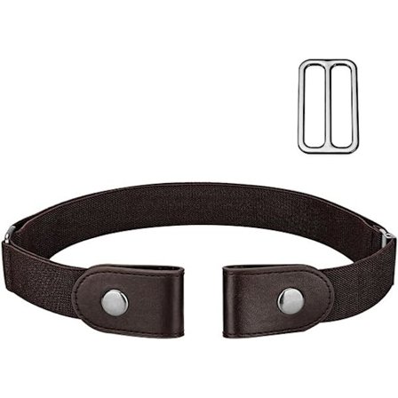 Stretchbelte uten spenne for kvinner/menn, usynlig elastisk belte for jeans, bukser og kjoler