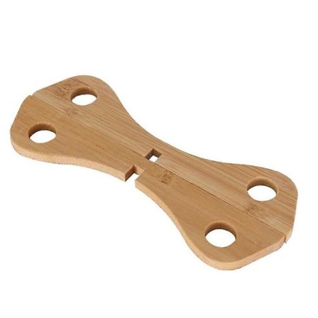 Vinglasholder Kryds Bambus Grydelapper Kopholder Kopbærer Organizer Træ Opvaskestativ