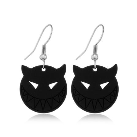 Halloween-korvakorut, riipuskorvakorut naisille, joulukoristelahjat, halloween-lahjat, musta GSLHOst