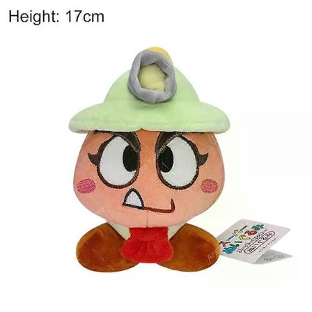 AGame Mario Plyschdocka Söt Mario Luigi Princess Peach Daisy Rosalina Elefant Bowser Bowser Jr Vivian Ninji Gosedjur