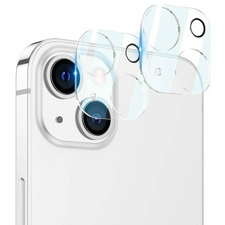 2-Pack iPhone 13/13 Mini Linsskydd Härdat Glas Transparent