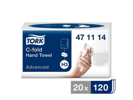TORK Pappershandduk Advanced H3 2-lag vit 2400/fp - Lyreco - Städ och hygien - Toalettpapper och torkpapper - Pappershanddukar