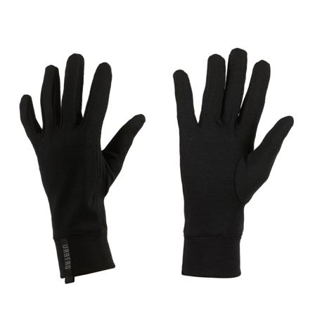 Urberg Merino Wool Liner Gloves Unisex hiking gloves Black XXL