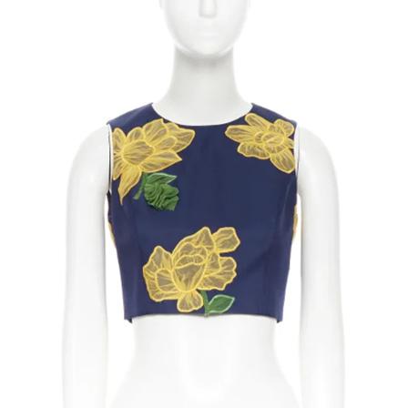 Michael Kors Pre-owned Pre-owned Wool tops , Blauw , unisex , Maat: S