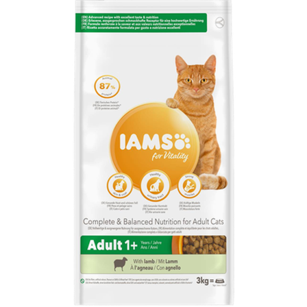 Iams - Cat Adult New Zealand Lamb & Chicken Orange 10 kg - Katt - Kattefôr & kattemat - Tørrfôr for katt - ZOO.no