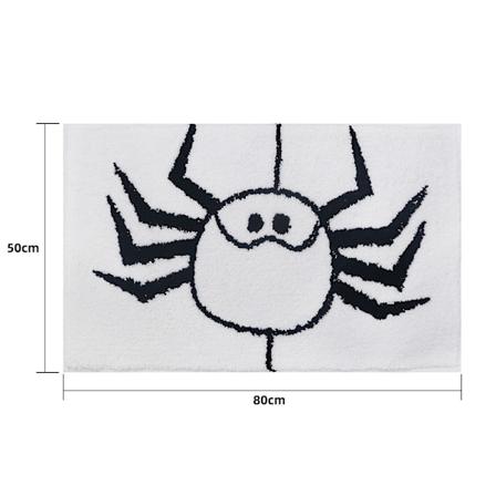 Halloween kreativ baderom festival skrekk dekorasjon inngangsteppe vannabsorberende sklisikkert dørmatte Spider Web