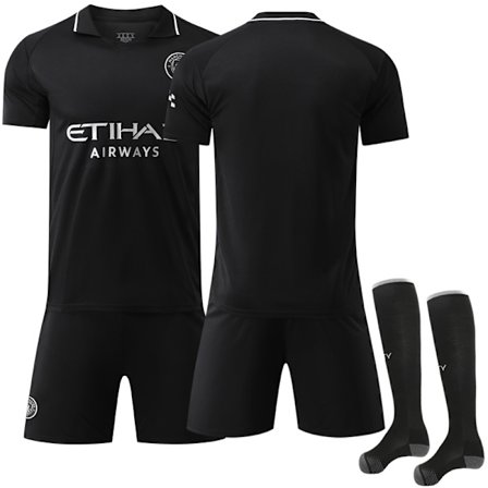 25-26 Manchester City Bortedrakt Fotballdraktsett Uten Nummer