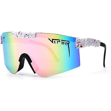 Polariserte sportsolbriller for menn og kvinner, lette solbriller med UV400-beskyttelse for sykling og løping