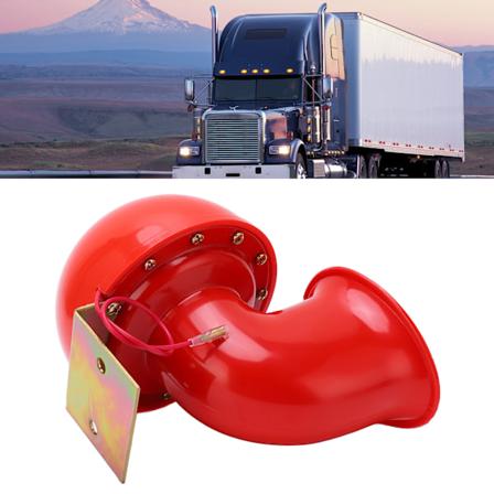 Bilhorn 150db Rød Luft Horn Elektrisk Oks Horn Ku Lyd Metall Horn for Lastebil Tog Båt Motorsykkel Bil