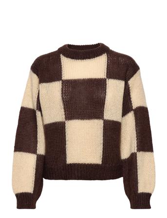 Objabel L/S Knit Pullover 123 Brown Object