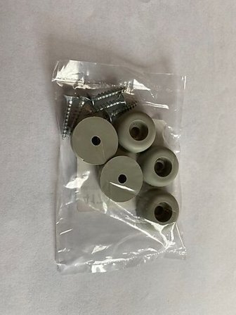 PN-BESLAG DØRSTOPPER GUMMI GRÅ A5 20MM