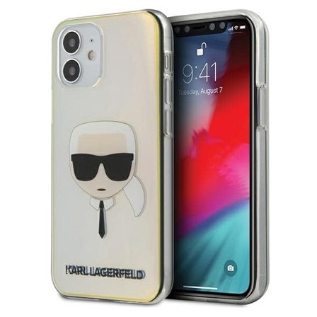 Karl Lagerfeld Iridescent Karl's Head Fodral för iPhone 12 mini - Multicolor