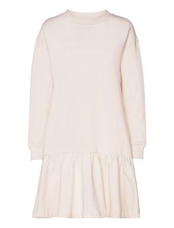 Ray Sweatshirt Dress Cream Residus