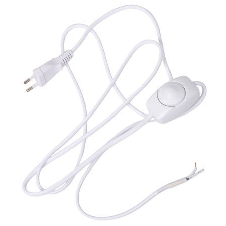 Edgeform Lampeledning med dimmer 2 m, hvit