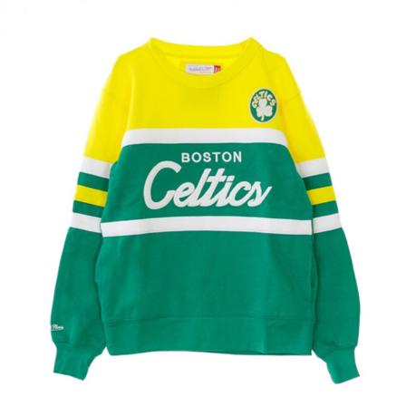 Mitchell & Ness, NBA Head Coach Crew Boscel Groen, Heren, Maat:S