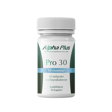 Præbiotika & Probiotika Alpha Plus Pro 30 Plus 30 kapsler - Bodyman.dk