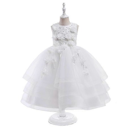 Kukkaisneitojen paljettimekko sateenkaari tyllihame syntymäpäiväjuhliin kilpailupuku