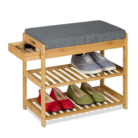 Skobänk med sits och låda