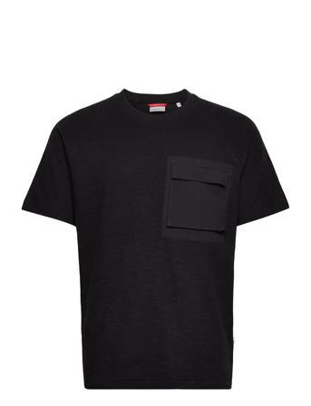 Over D Short Sleeve Cotton Slub T-shirt Sort Knowledge Cotton Apparel