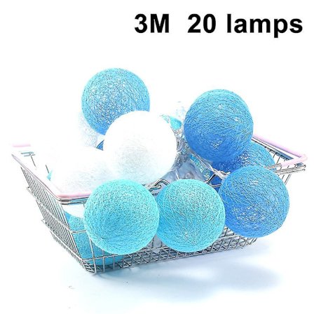 Cotton Ball Fairy Lights Led Battery Operated String Fairy Light