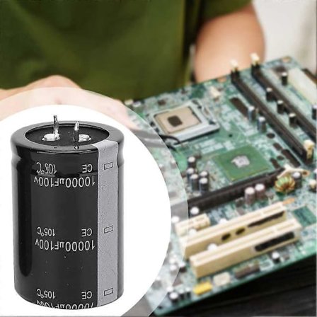 2 st 10000uF 100V Elektrolytkondensatorer Högkapacitets Audio Elektrolytkondensatorer