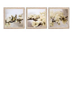 Broderikit Tavla Blommande 3 delar - Nova Sloboda