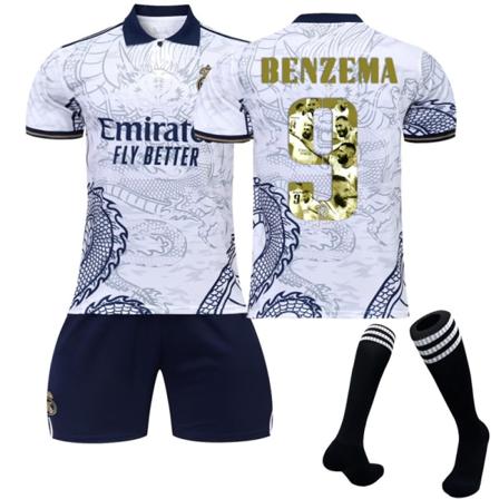 22-23 Golden Ball Benzema Commemorative Edition fotbollströja Dragon L