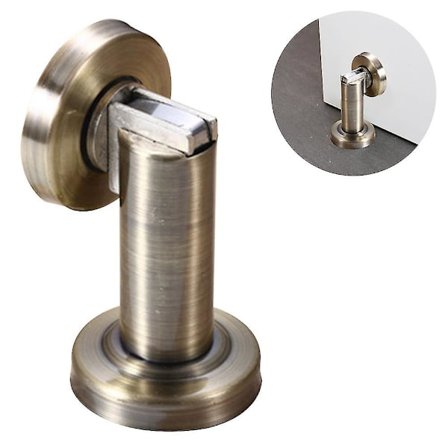 Magnetisk Dørstopper, Børstet Rustfrit Stål Dørholder Moderne Solid - Høj Kvalitet Wuqx