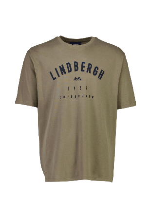 Lindbergh Logo Tee S/S T-shirts Herr Brun S