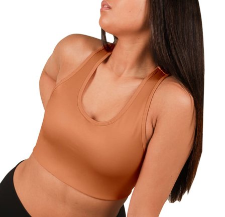 Stay in Place Compression Sports Bra A/B Women undergarment Beige 70