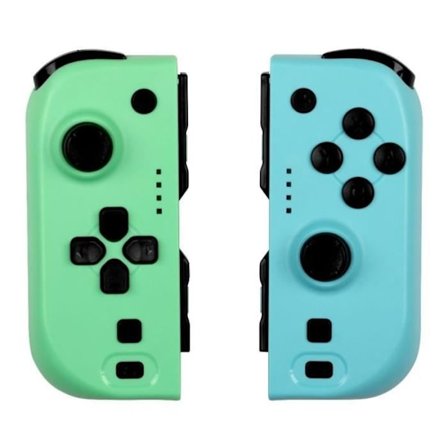 Manetter Joypads - Nintendo Switch och Switch OLED - KONIX - Autonomi 8 h - Vibrationsfunktion - Grön och blå