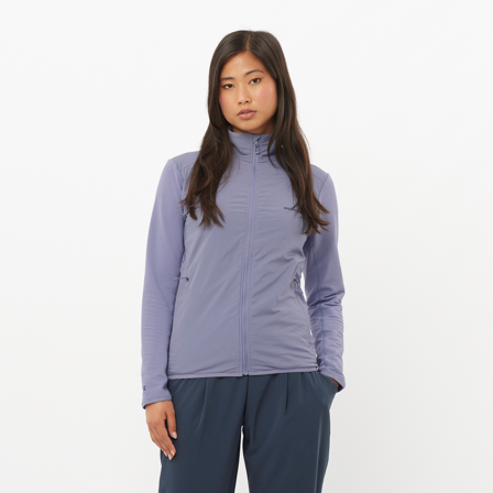 Salomon - Mellanlager Kläder Sntial Lightwarm Hybrid W - Blue Granite