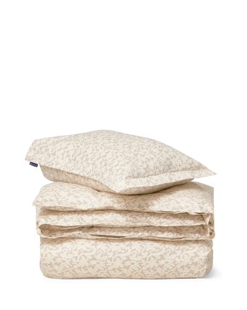 Lexington Bettwäschegarnitur aus Satin mit Weinrebendruck