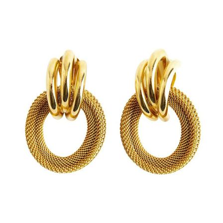 Givenchy Pre-owned earclips , Geel , Dames , Maat: ONE Size Vintage Sieraden
